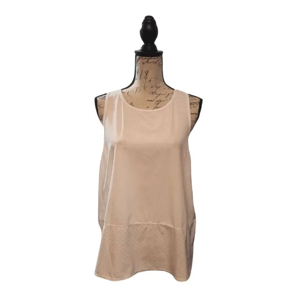 Zella Ladies Size Large White Mix It Up Performance Tank